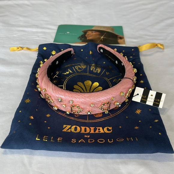Lele Sadoughi Libra Alice Headband in Rose Gold Shiny Metallic NWT - Picture 7 of 14